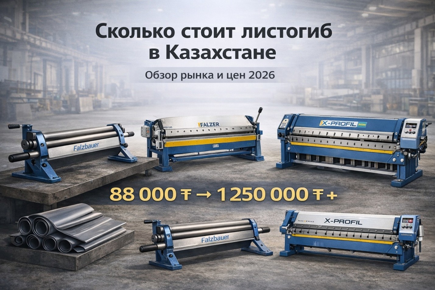Сколько стоит листогиб в Казахстане: обзор рынка и цен 2026